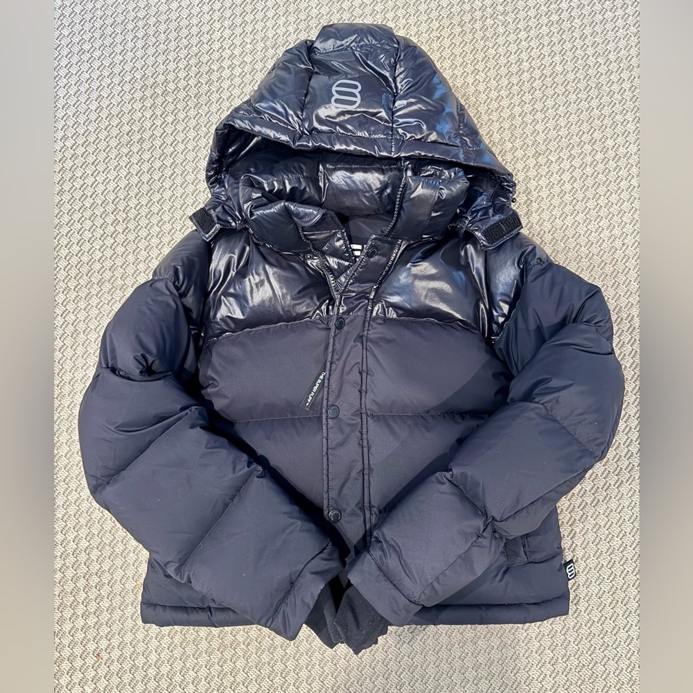 Aritzia The Super Puff Cropped XS Black Jacket